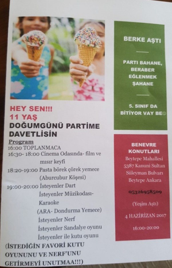 Sosyal Tesisimizde İlk Doğum Günü Partisi
